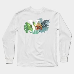 Plant Letter Y Long Sleeve T-Shirt